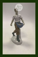 Tysk Porcelænsfigur Carl Scheidig Gräfenthal Mand sår