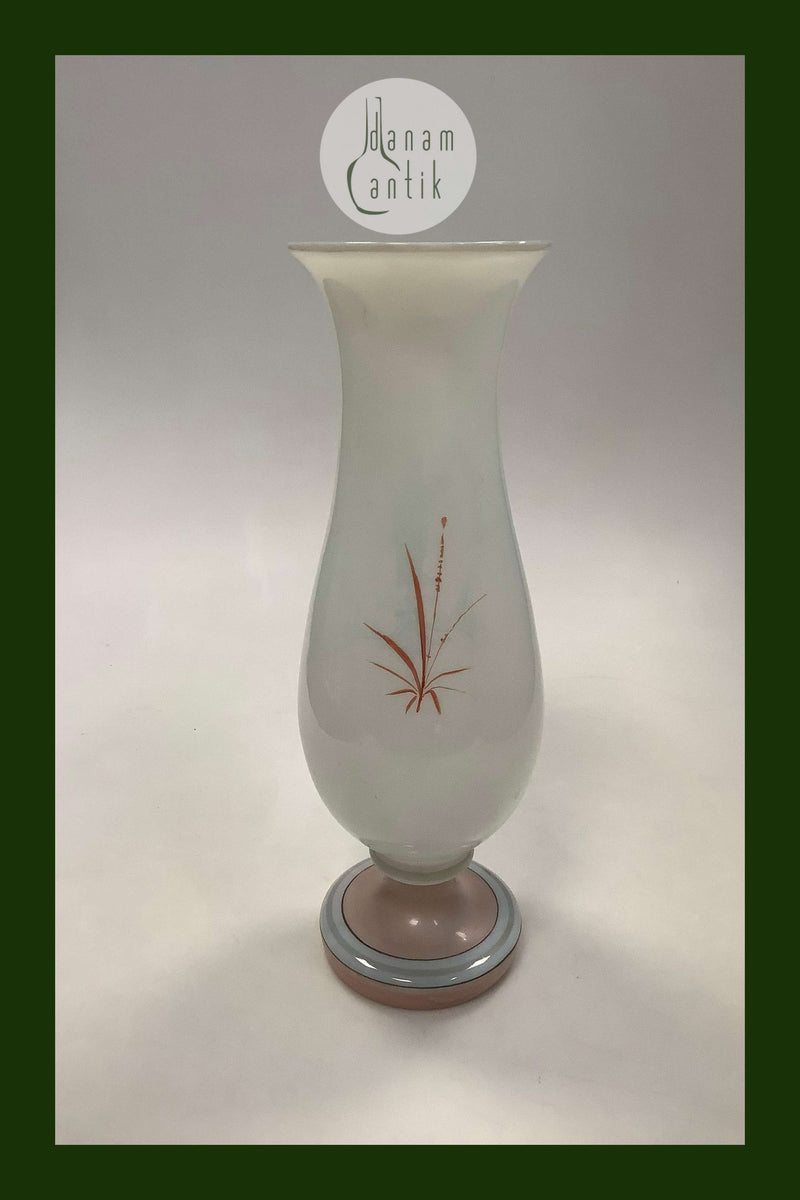 Fyns glasværk vase med Bertel Thorvaldsen motiv