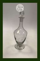 Dansk / Holmegaard Glas Karaffel med slibning