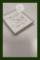 Bertel Thorvaldsen: Royal Copenhagen Bisquit Syngende engle relief