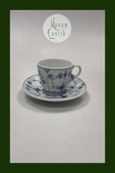 Royal Copenhagen Blue Fluted Plain Hotel Coffee cup and saucer No 2011