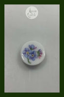 Royal Copenhagen Antik Knap i overglasur med Blomst 2