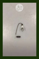 Sølvbroche med Vintergæk i porcelæn