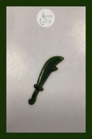 Orientalsk Brevkniv i Jade