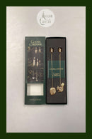 Georg Jensen Golden Christmas Candle Holder - Walnut and Acorn 2004