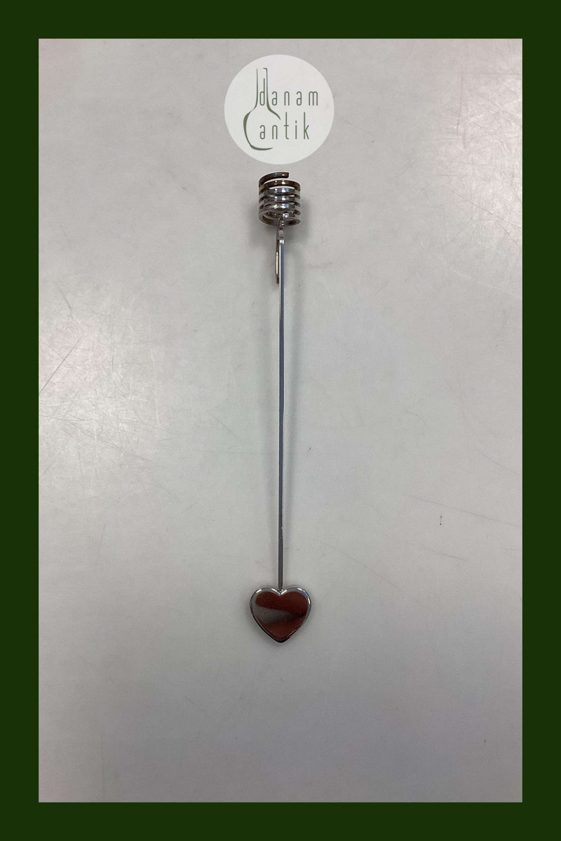 Georg Jensen Golden Christmas Lyseholder - Hjerte 1990 / Palladium