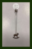 Georg Jensen Golden Christmas Candle Holder - Rocking Horse 1996 / Palladium