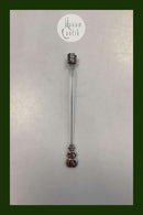 Georg Jensen Golden Christmas Lyseholder - Snemand 1999 / Palladium