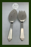 Georg Jensen Sterling Sølv Pyramide Fiskeanrettersæt No 231