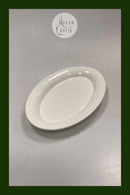 Royal Copenhagen Ursula oval Tallerken i Hvid No. 621