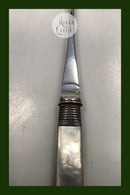 Sterling Silver / Silverplate and mother-of-pearl spoons with English hallmarks