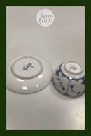 Bing og Grøndahl Musselmalet Riflet / Blåmalet Thekop