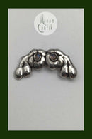 Evald Nielsen Sølv Broche (Månesten)