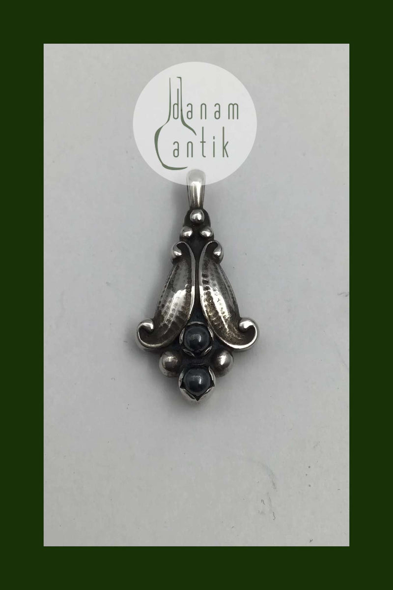 Georg Jensen Sterling Sølv Årsvedhæng 1993 (Hæmatit)
