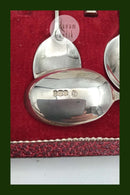 Francis Howard, Sheffield, England, Sterling Silver, Queen Anne, Coffee spoon + Mocha spoon (6+6)