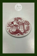 Bjørn Wiinblad: Rød Juni platte fra Nymølle - ROSER