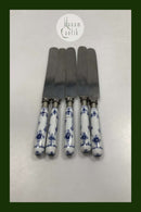 5 Royal Copenhagen Blue Fluted Plain Knives (defective) Measures 26 cm / 10.24 inch