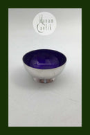 A. Michelsen Sterling Sølv Saltkar (Blå Emalje)