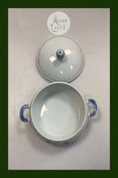 Bing og Grøndahl Hvid Demeter / Kornblomst Lågfad No. 5A