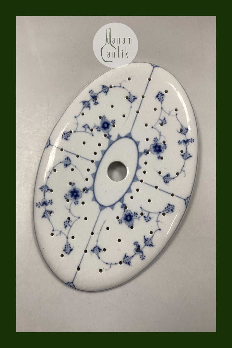 Royal Copenhagen Musselmalet Riflet Rist til fiske- eller stegefad