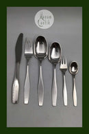 Hans Hansen Sterling Sølv Charlotte Bestiksæt 12 Personer (72 dele)