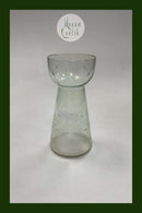 Clear Hyacinth glass with cuts Holmegaard / Kastrup / Fyens Glasværk