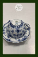 Royal Copenhagen Musselmalet Helblonde Tekop med Underkop No 1130