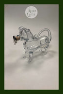 Holmegaard Snapsehund i klart glas