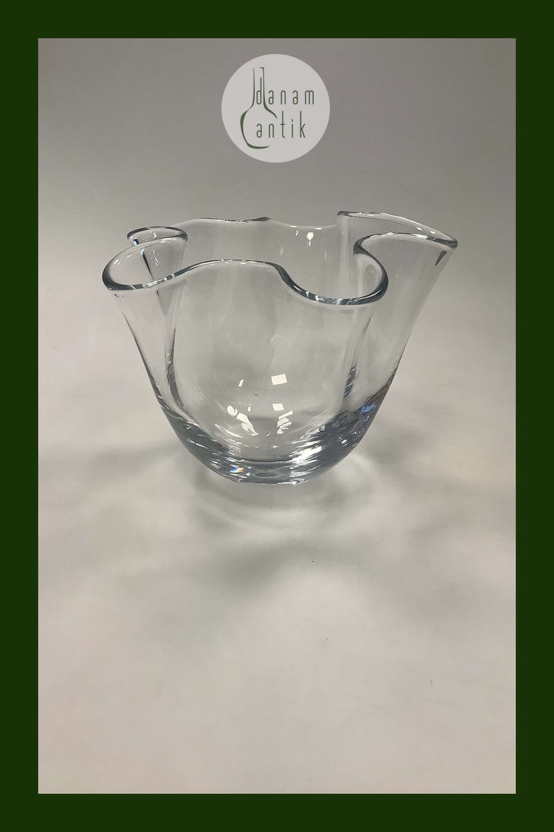 Holmegaard Laguna vase i klartglas