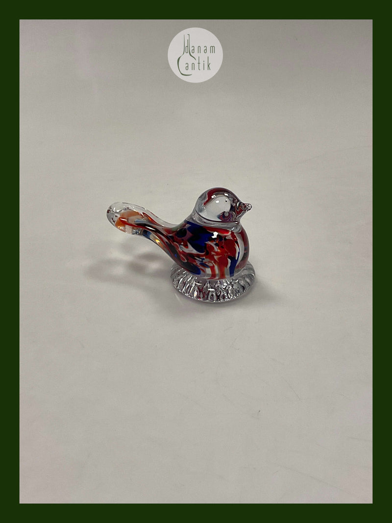 Holmegaard Figur af Fugl  Lavet som fusk på Holmegaard i 1970'erne