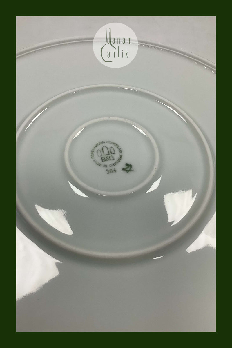 Bing og Grøndahl Delfi Grøn Rundt Servingsfad No 304