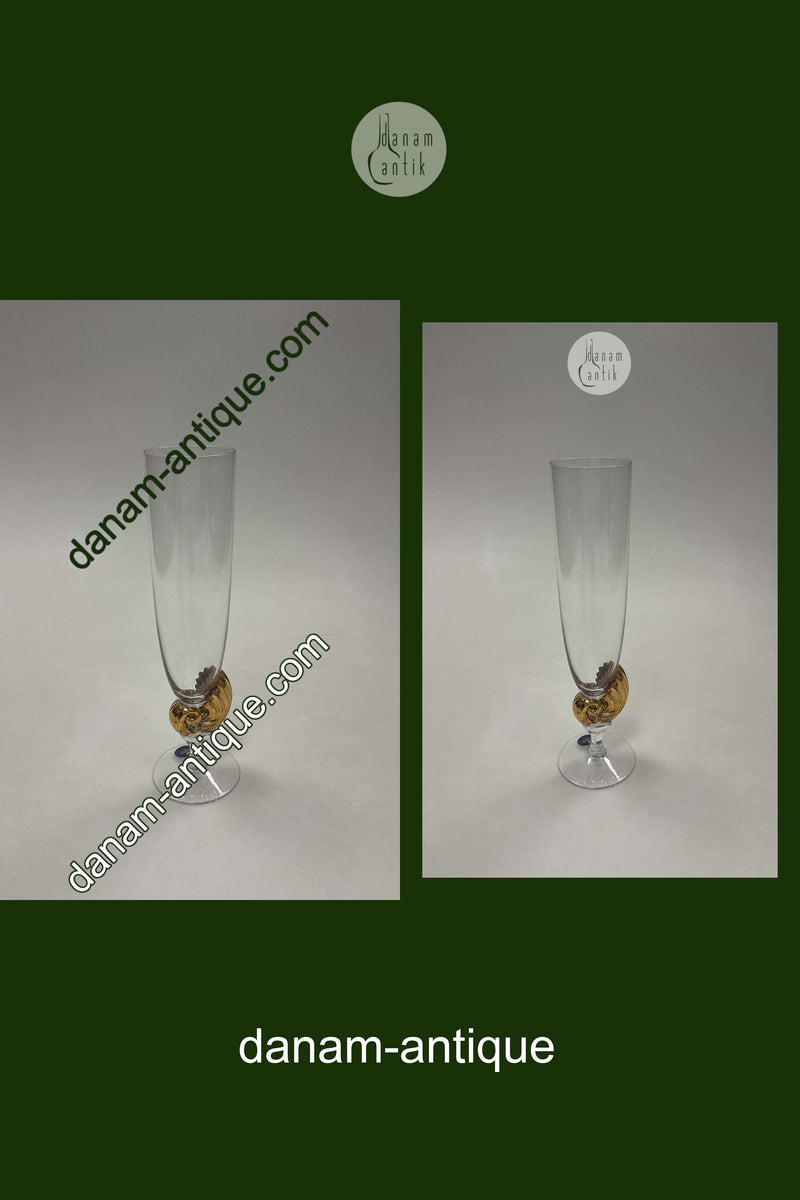 Royal Copenhagen Neptun Millennium Champagneglas