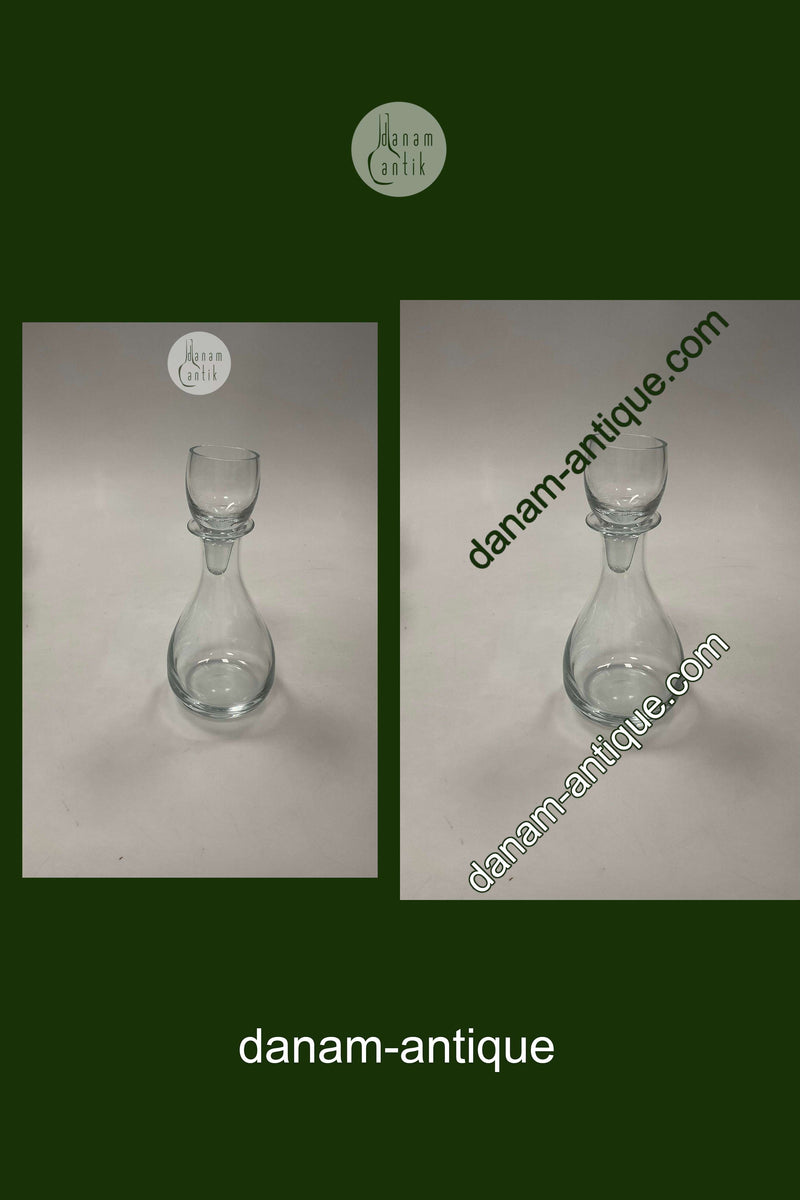 Holmegaard Karaffel i klart glas Proppen er også et glas