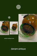 Holmegaard Grøn Glas Karaffel med Låg