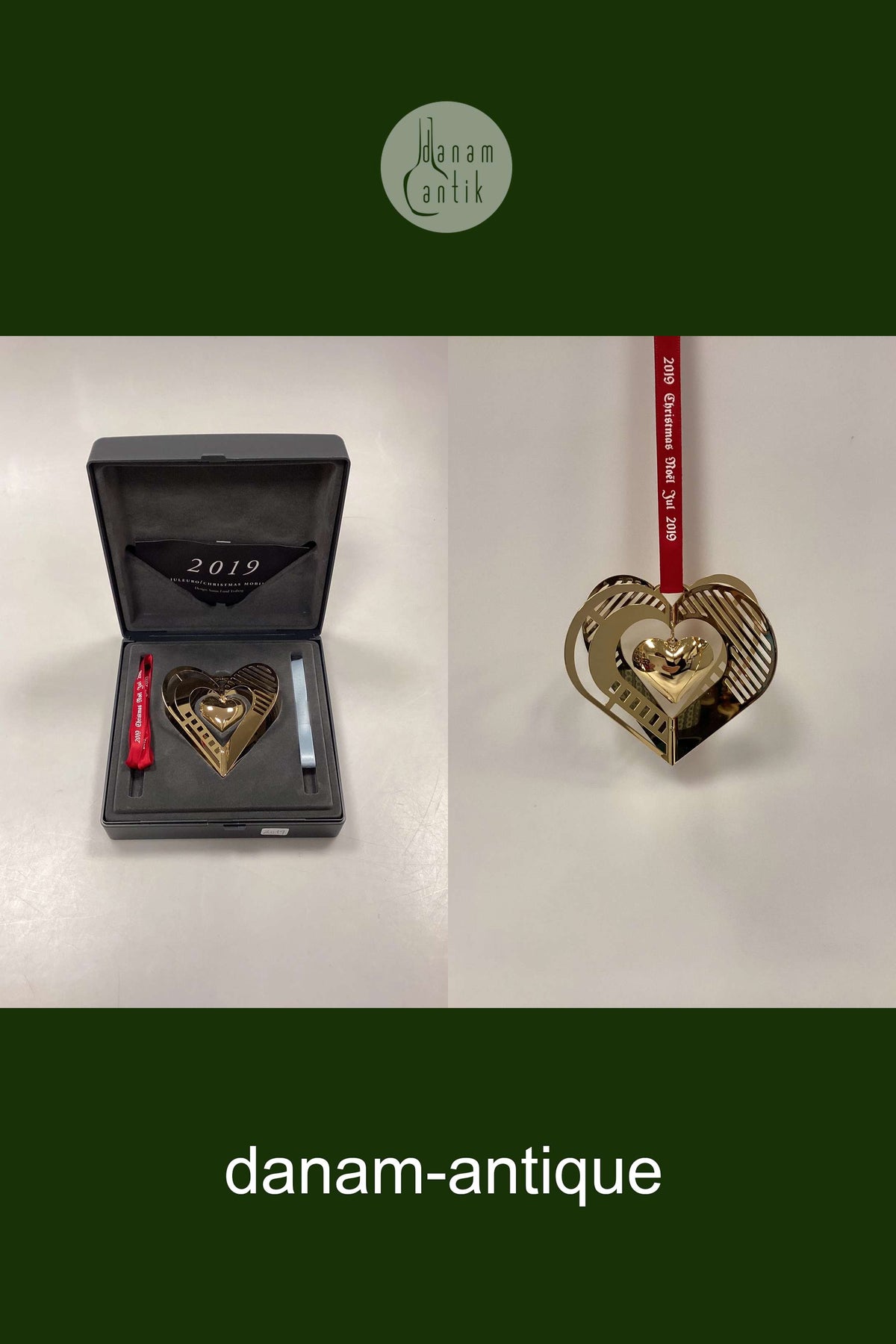 Georg Jensen Christmas Clock 2019 - Heart