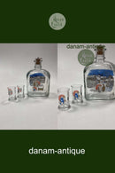 Holmegaard Harald Wiberg Nisse og Kat Snapseflaske med 2 glas