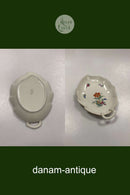 Bing og Grøndahl Saksisk Blomst, Creme Bladformet Fad No. 199