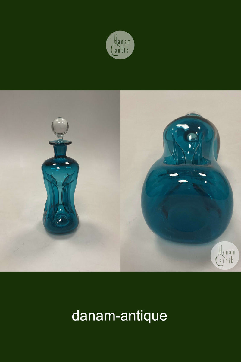 Holmegaard Kluk Karaffel Blå