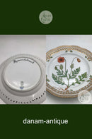 Royal Copenhagen Flora Danica tallerken med gennembrudt kant No 20/3553 / 637