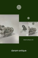 Heubach Porcelæn Figur af Hund