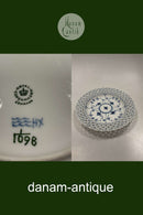 Royal Copenhagen Musselmalet Helblonde med gennembrudt kant Flad Tallerken No 1/1098