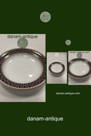 Royal Copenhagen Liselund Dark Blue Deep Plate No 605