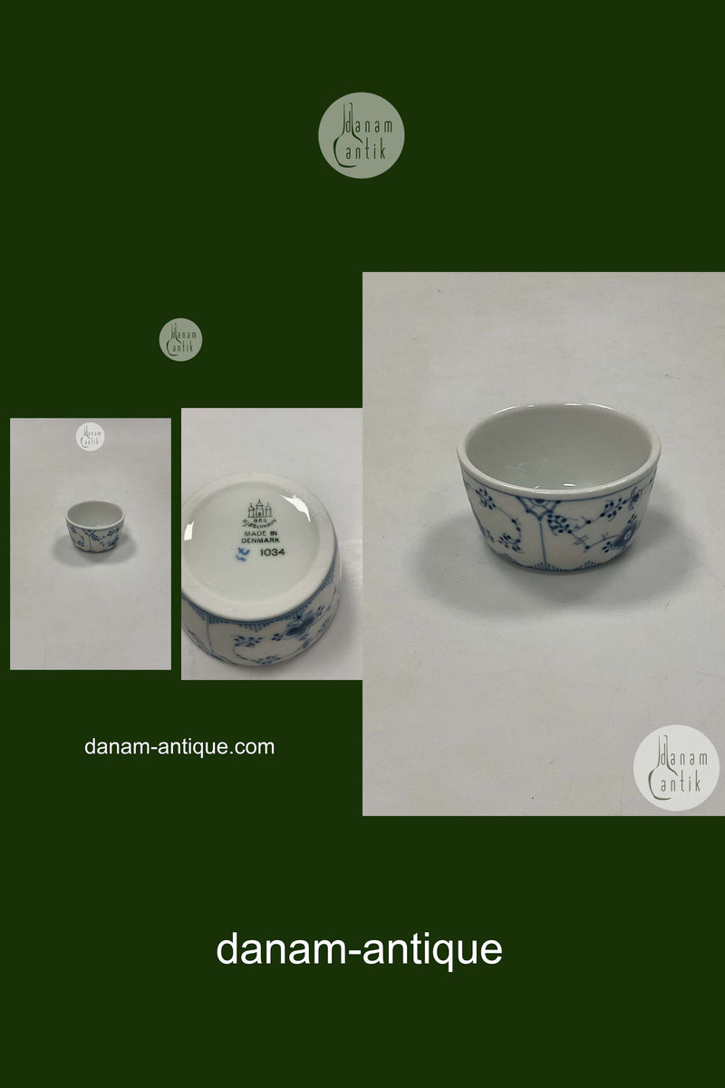 Bing og Grøndahl Blåmalet Musselmalet Hotel Sukkerskål No. 1034