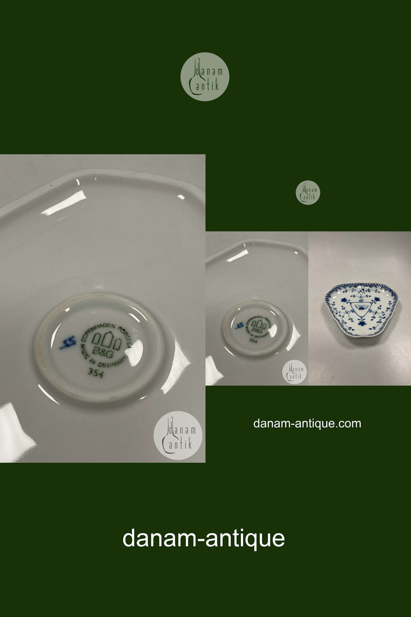 Bing og Grøndahl Dickens 3 kantet fad No. 354