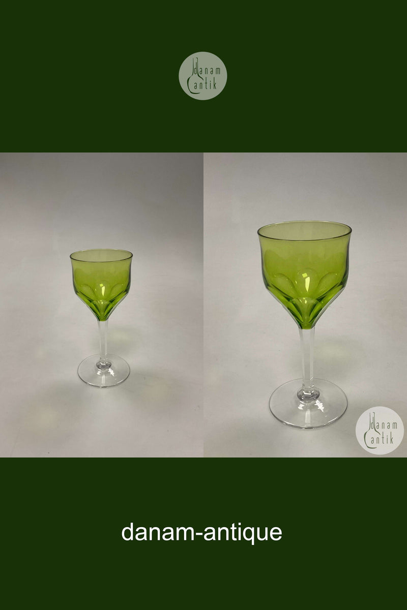 Oreste Holmegaard / Val. St. Lambert Hvidvinsglas / Grøn