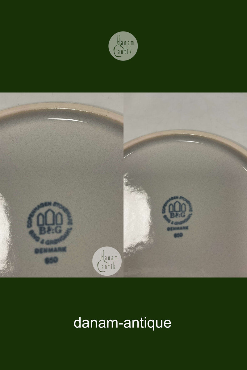 Bing og Grøndahl Glaseret Stentøj Coppelia Smørbræt No. 950