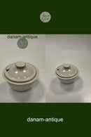 Bing og Grøndahl Glaseret Stentøj Coppelia Sennepskrukke No. 552