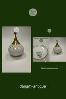 Bjørn Wiinblad Løgformet lågkrukke Rosenthal Studio Line Quatre Couleurs