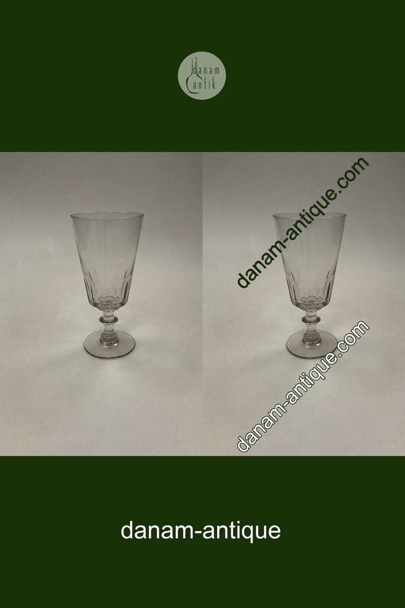 Holmegaard Wellington Porterglas halvt facetteret