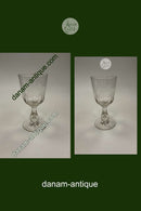 Holmegaard Edward Store Rødvinsglas Olivenslebet med Balusterstilk